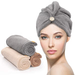 3 Pack of Microfiber Hair Towel Wraps for Women – Highly Absorbent