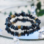 Adjustable Bracelet with Natural Stone Crystal Beads for Women
