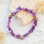 Adjustable Bracelet with Natural Stone Crystal Beads for Women