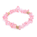 Adjustable Bracelet with Natural Stone Crystal Beads for Women