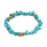 Adjustable Bracelet with Natural Stone Crystal Beads for Women