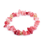 Adjustable Bracelet with Natural Stone Crystal Beads for Women