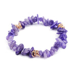 Adjustable Bracelet with Natural Stone Crystal Beads for Women