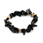 Adjustable Bracelet with Natural Stone Crystal Beads for Women