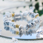 Adjustable Bracelet with Natural Stone Crystal Beads for Women