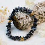Adjustable Bracelet with Natural Stone Crystal Beads for Women