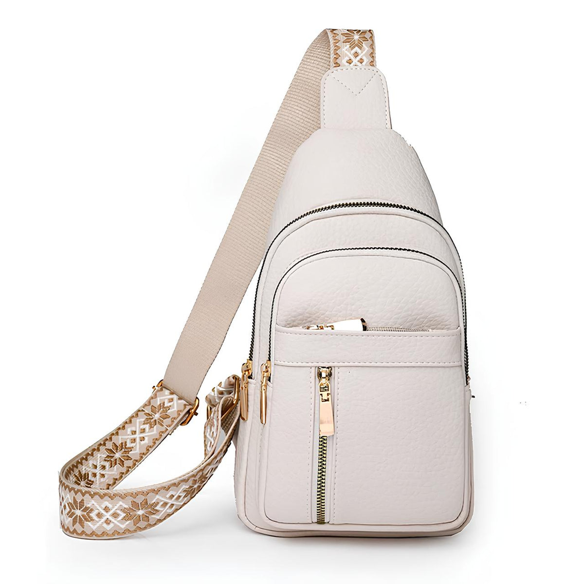 Decorative Strap Sling Backpack for Women - Anti-Theft Design