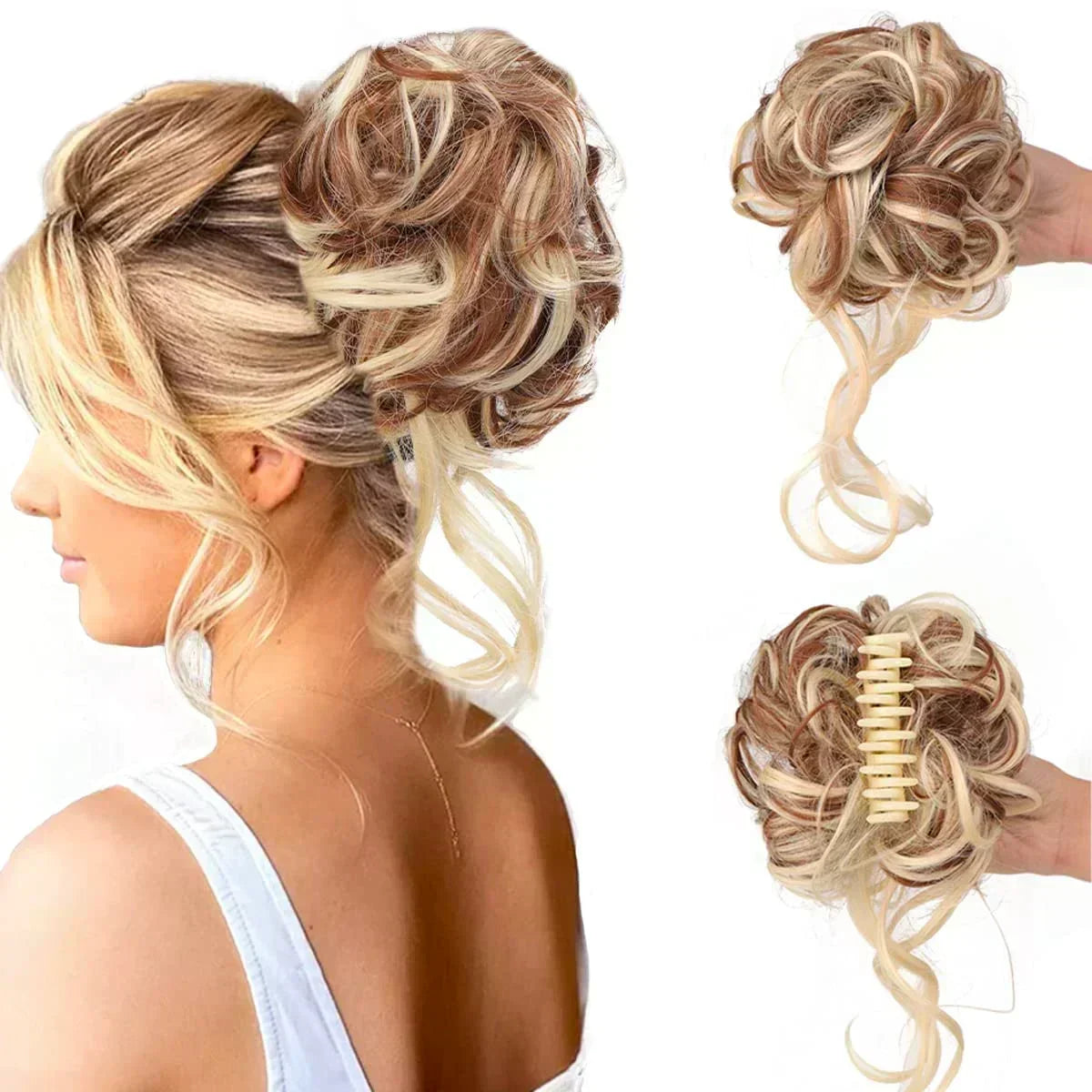 Voluminous Curls Hair Clip for Women's Instant Messy Bun