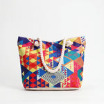 Summer Beach Tote Bag for Women with Print Design
