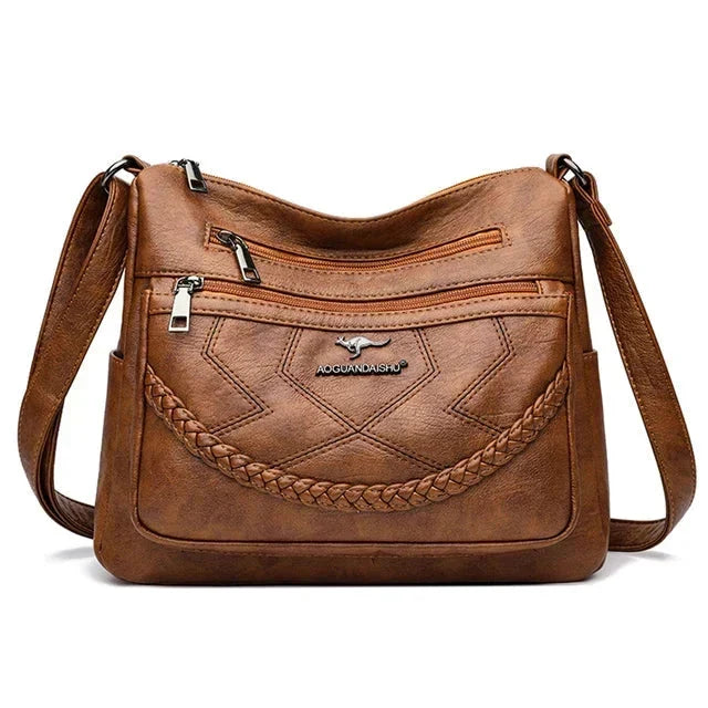 Soft Leather Shoulder Bag for Women - Chic Daily Style