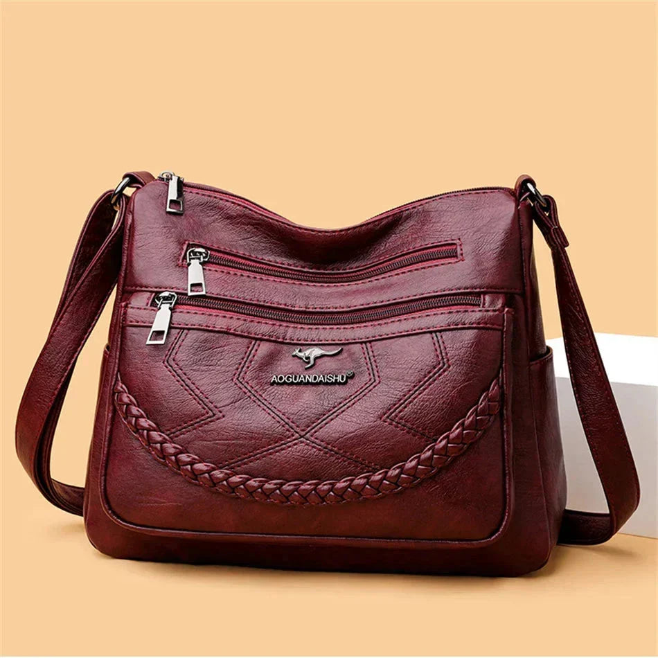 Soft Leather Shoulder Bag for Women - Chic Daily Style