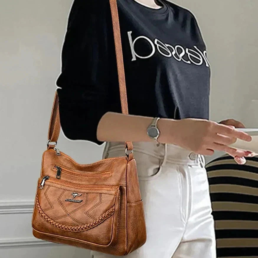 Soft Leather Shoulder Bag for Women - Chic Daily Style