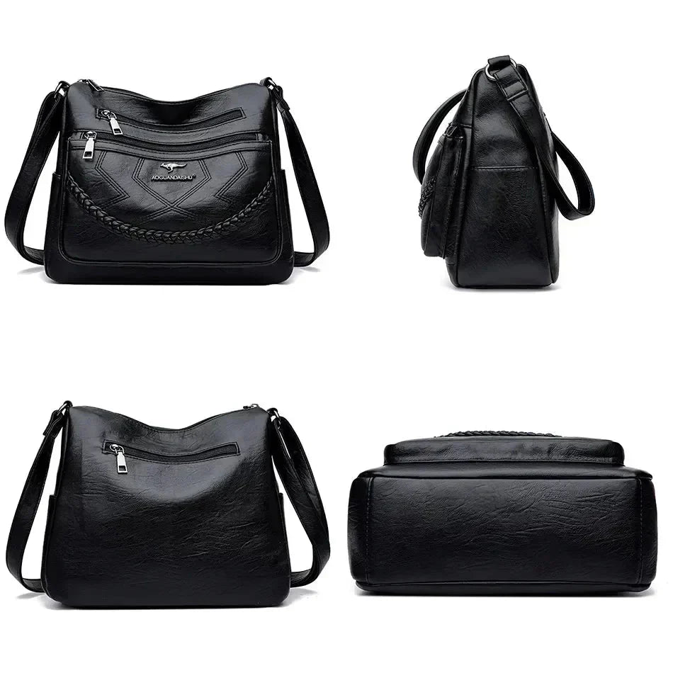 Soft Leather Shoulder Bag for Women - Chic Daily Style