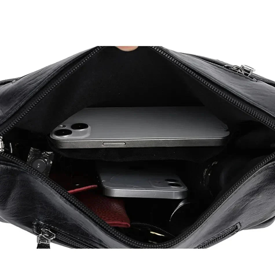 Soft Leather Shoulder Bag for Women - Chic Daily Style