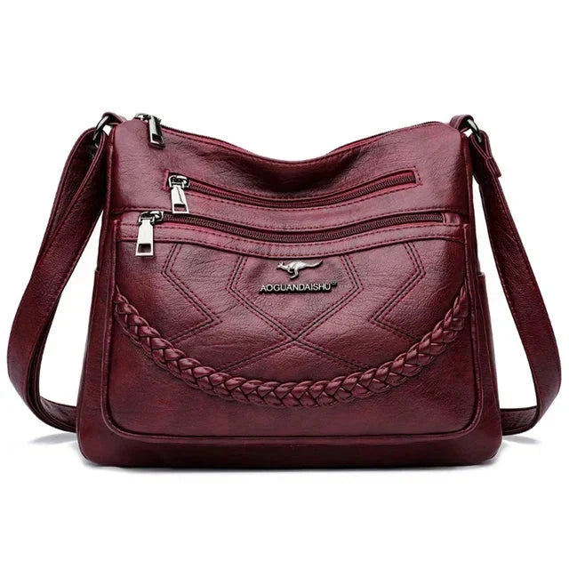 Soft Leather Shoulder Bag for Women - Chic Daily Style
