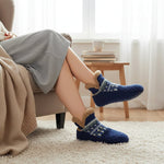 Cozy Indoor Non-Slip Slipper Socks for Women in Plush Fabric