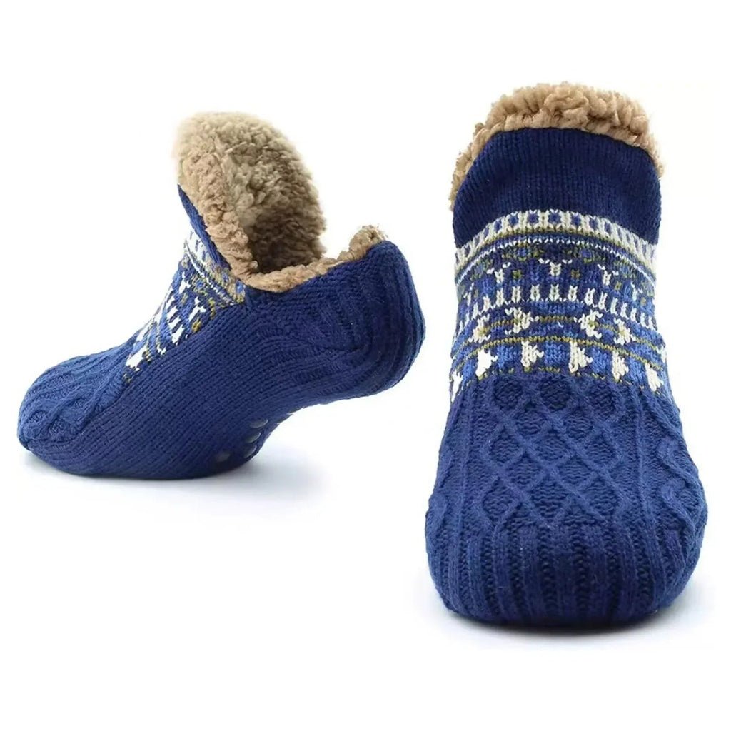 Cozy Indoor Non-Slip Slipper Socks for Women in Plush Fabric