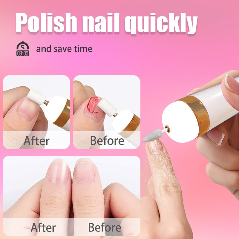 Electric Nail Buffer and Manicure Set for Women – Portable Design