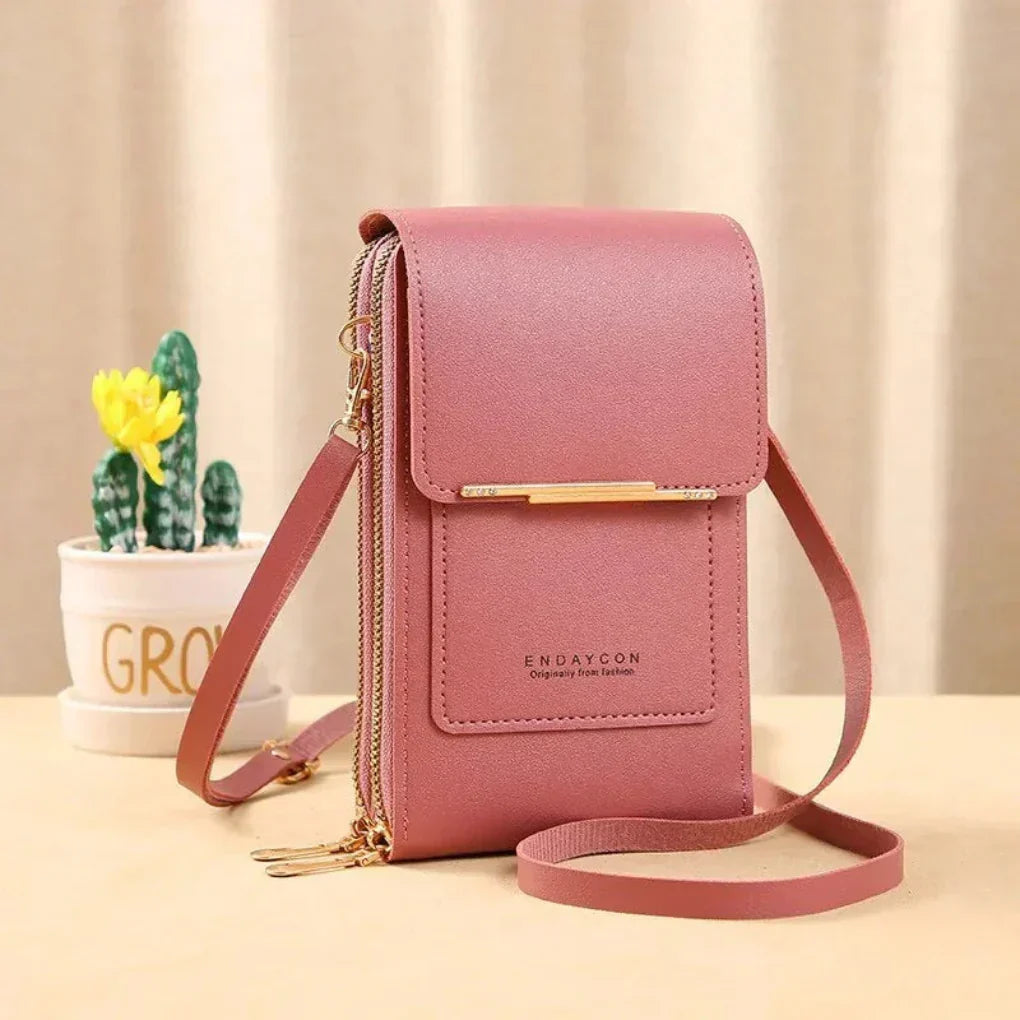 Phone Bag for Women with Strap and Touch Screen Access