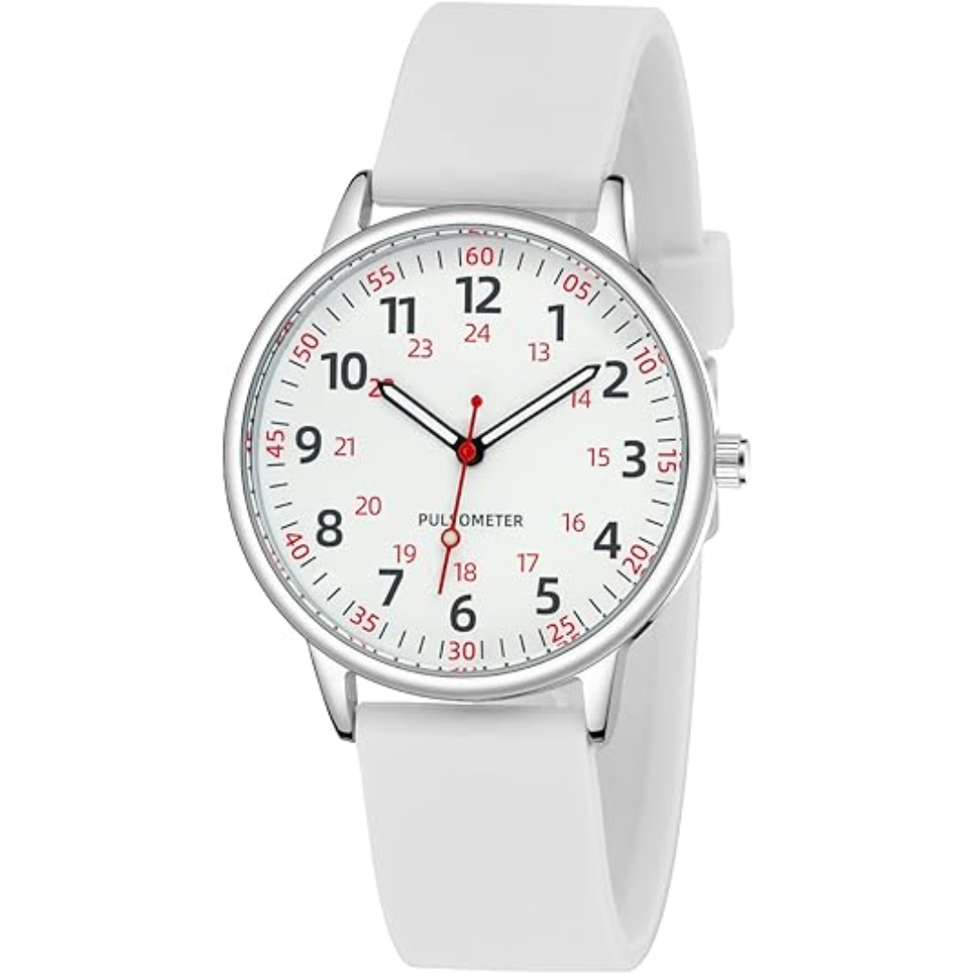 Silicone Band Waterproof Watch for Nurses - Women's Design