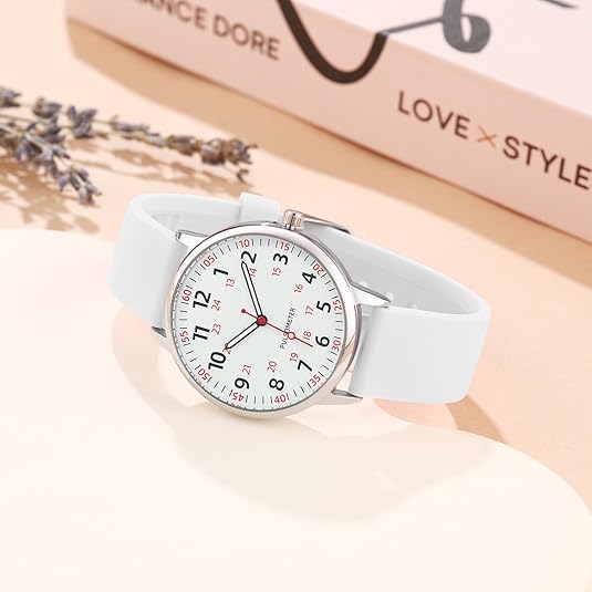 Silicone Band Waterproof Watch for Nurses - Women's Design