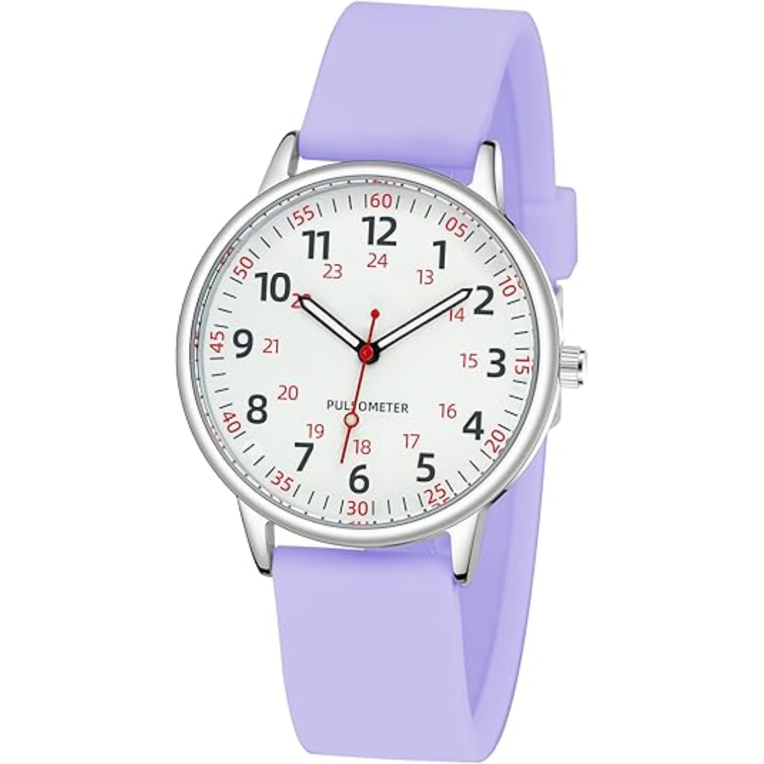 Silicone Band Waterproof Watch for Nurses - Women's Design