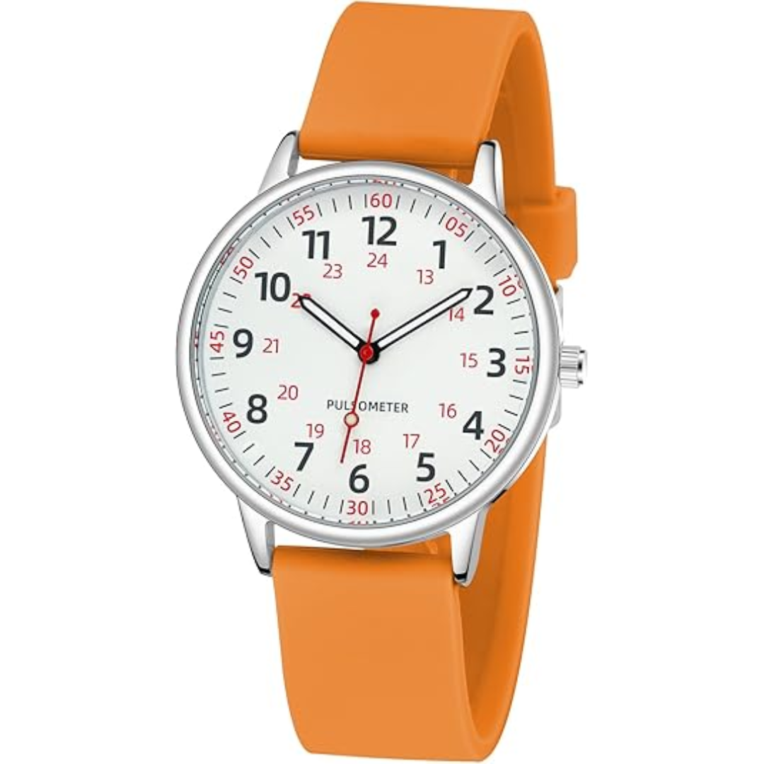 Silicone Band Waterproof Watch for Nurses - Women's Design
