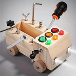 Wooden Activity Board for Kids - Enhancing Skill Development