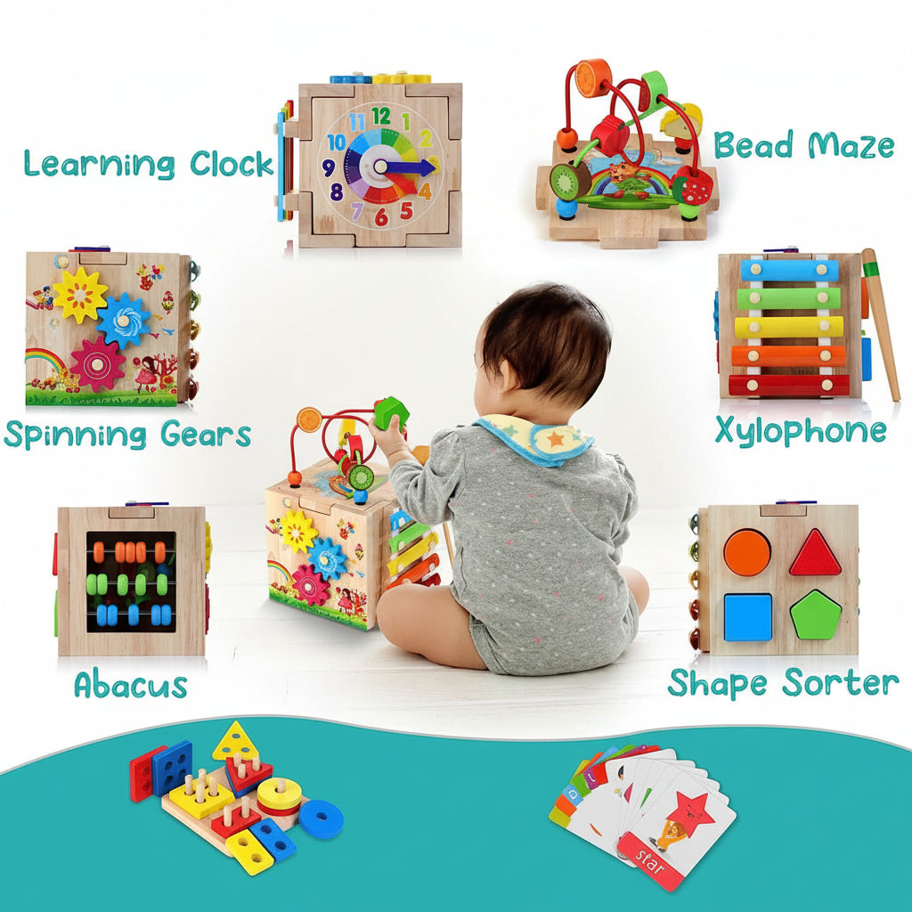 Activity Cube for Kids – Multifunctional Toy for Early Learning