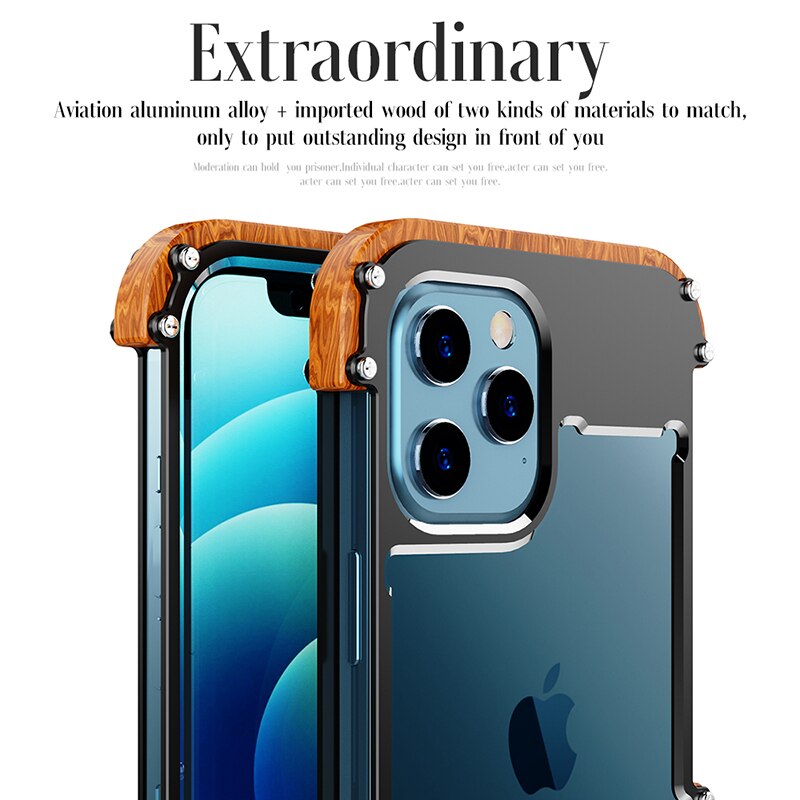 Natural Wooden Phone Case for iPhone - Durable and Stylish Protection