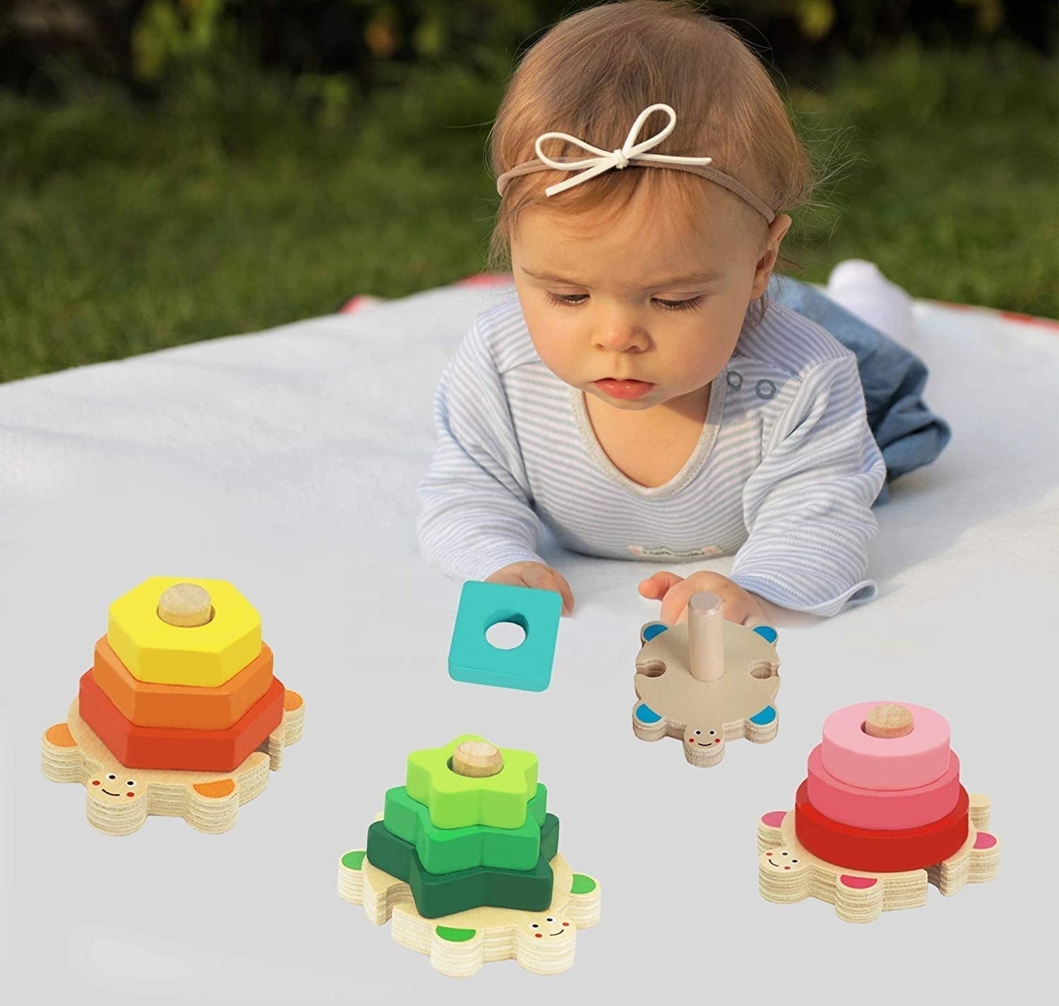 Montessori Stapelspiel für kreatives Lernen