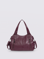 Stylische Handtasche mit mehreren Fächern und abnehmbarem Schultergurt