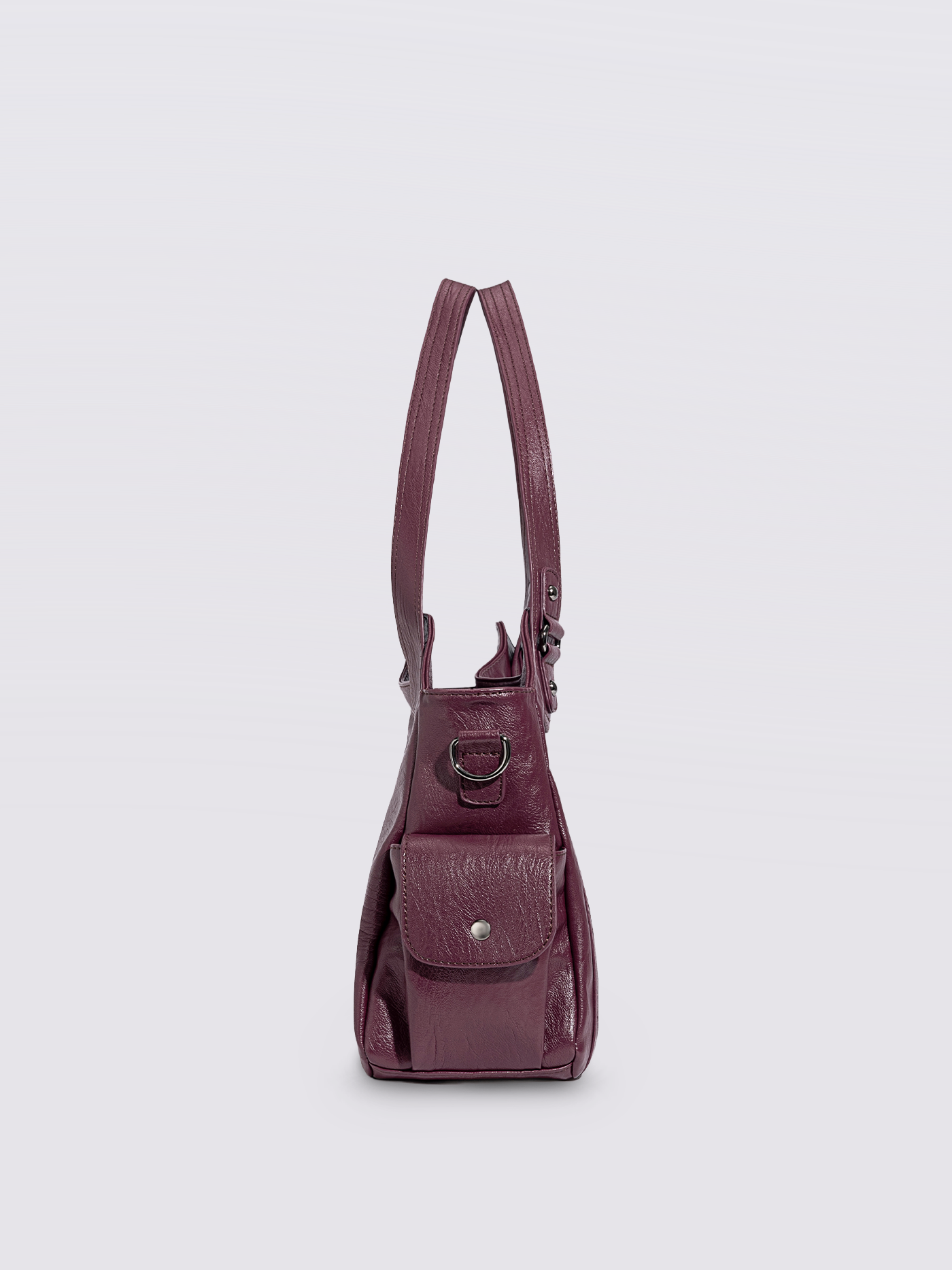 Stylische Handtasche mit mehreren Fächern und abnehmbarem Schultergurt