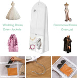 Bridal Gown Garment Bag & Accessory Organizer for Women, Size XL