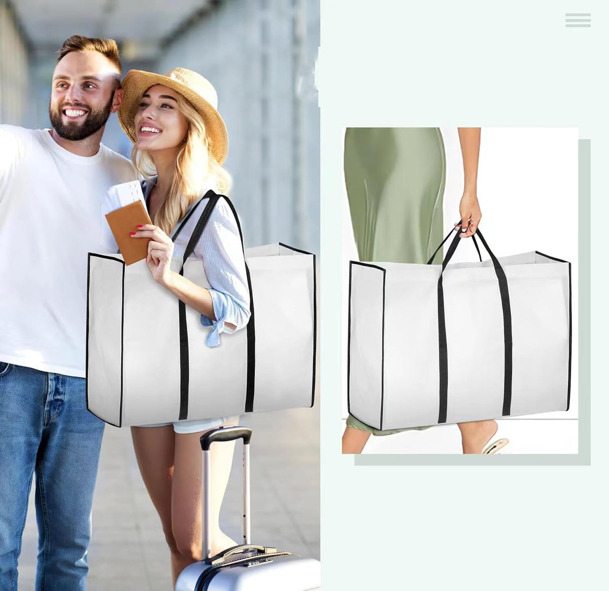 Bridal Gown Garment Bag & Accessory Organizer for Women, Size XL