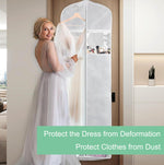 Bridal Gown Garment Bag & Accessory Organizer for Women, Size XL