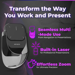 FlexiControl Bluetooth Remote Control | Wireless Touchpad and Laser Pointer for Easy Operation