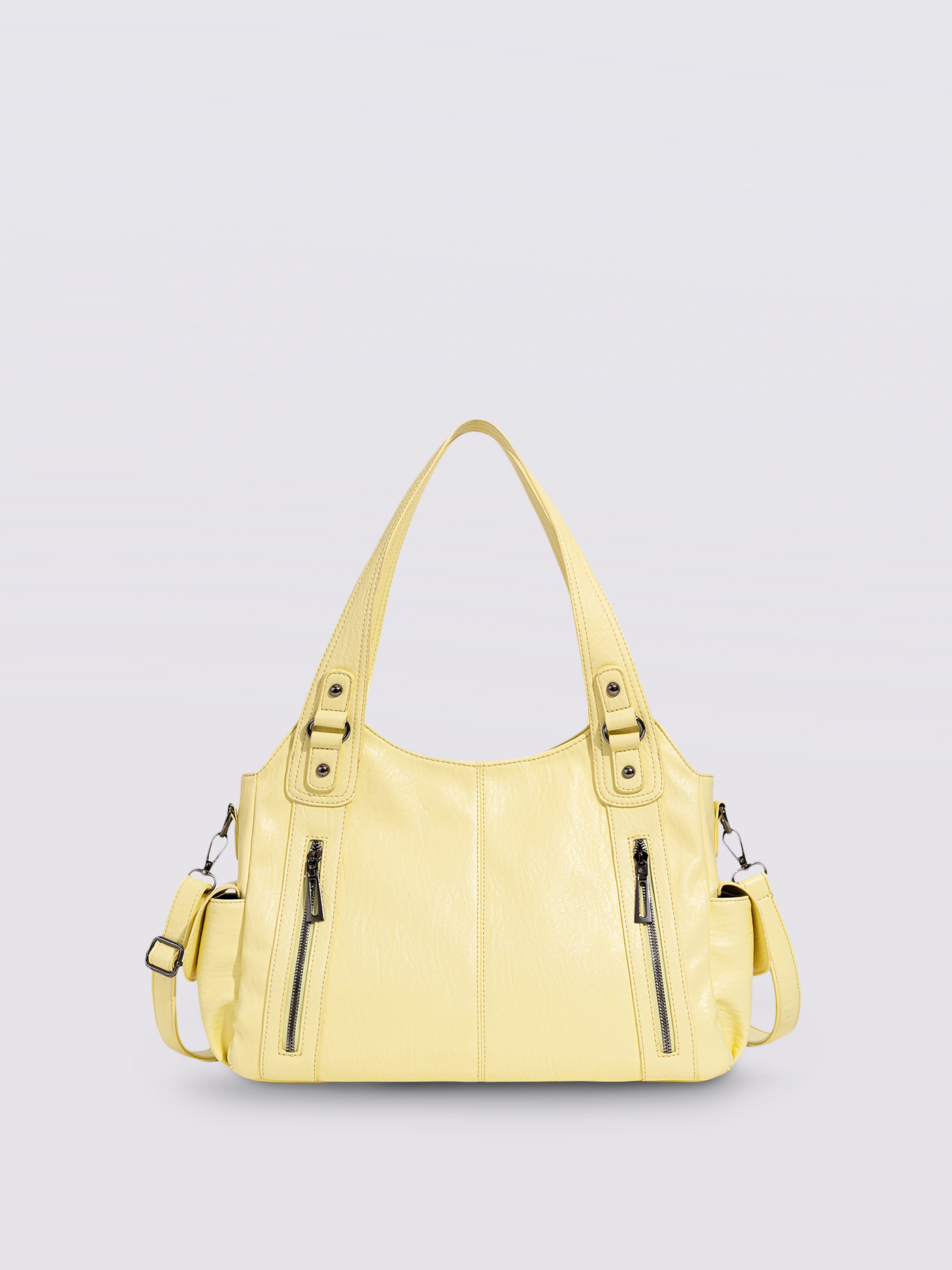 Stylische Handtasche mit mehreren Fächern und abnehmbarem Schultergurt