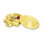 Schildkröten-Spielplatz mit Sand und Zubehör