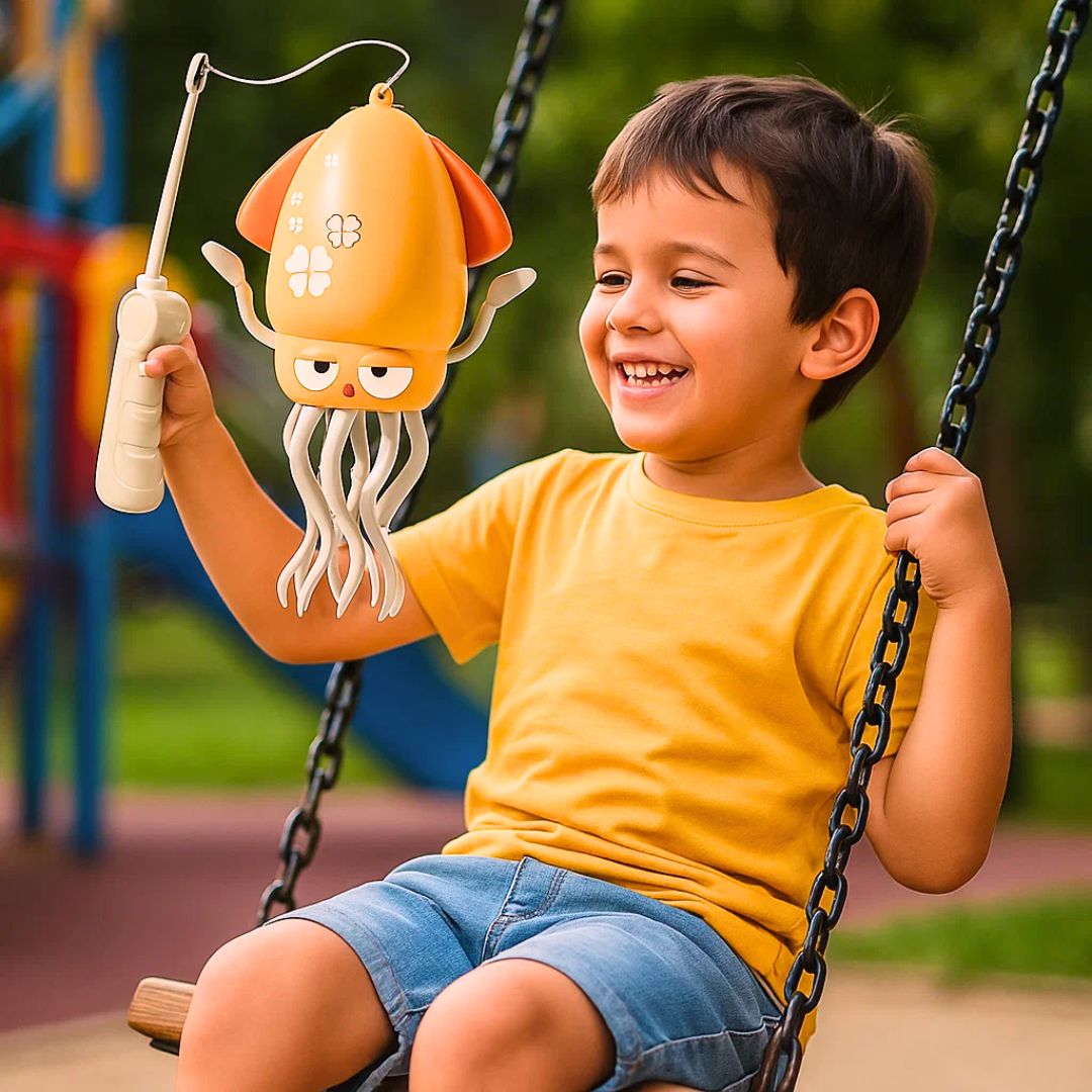 Spielzeug für Kinder: Tanzender Tintenfisch