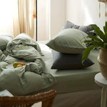 Fresh Mint Green Duvet Cover Set - Comfortable & Breathable