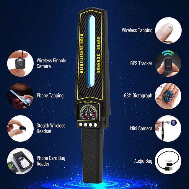 SicherheitsGuard | GPS-Tracker-Detektor 2025 – Zuverlässiger Spionage-Scanner