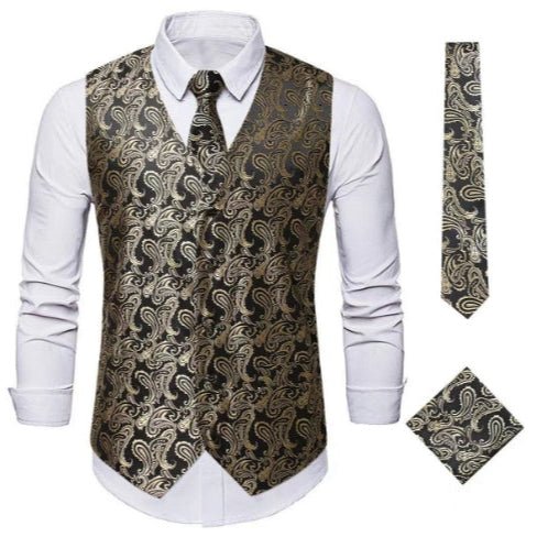 Stylish Men's Vintage Look Waistcoat – Elegance and Comfort
