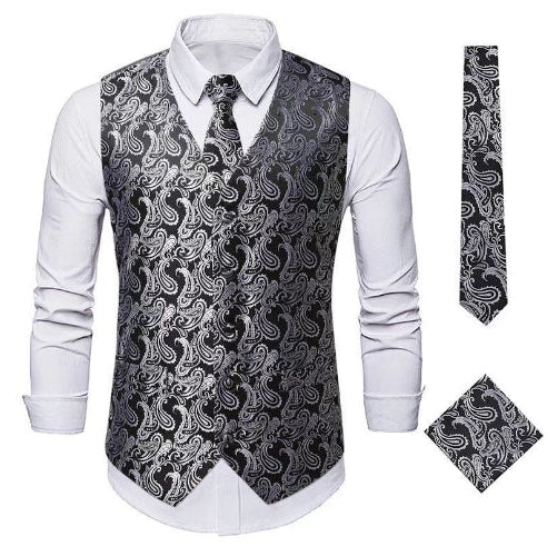 Stylish Men's Vintage Look Waistcoat – Elegance and Comfort