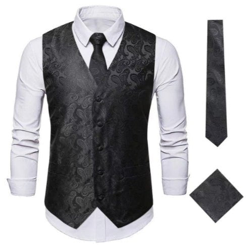 Stylish Men's Vintage Look Waistcoat – Elegance and Comfort