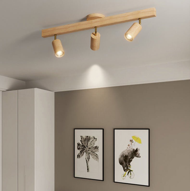NaturaGlow – Elegant Wooden LED Ceiling Spotlight for Every Room