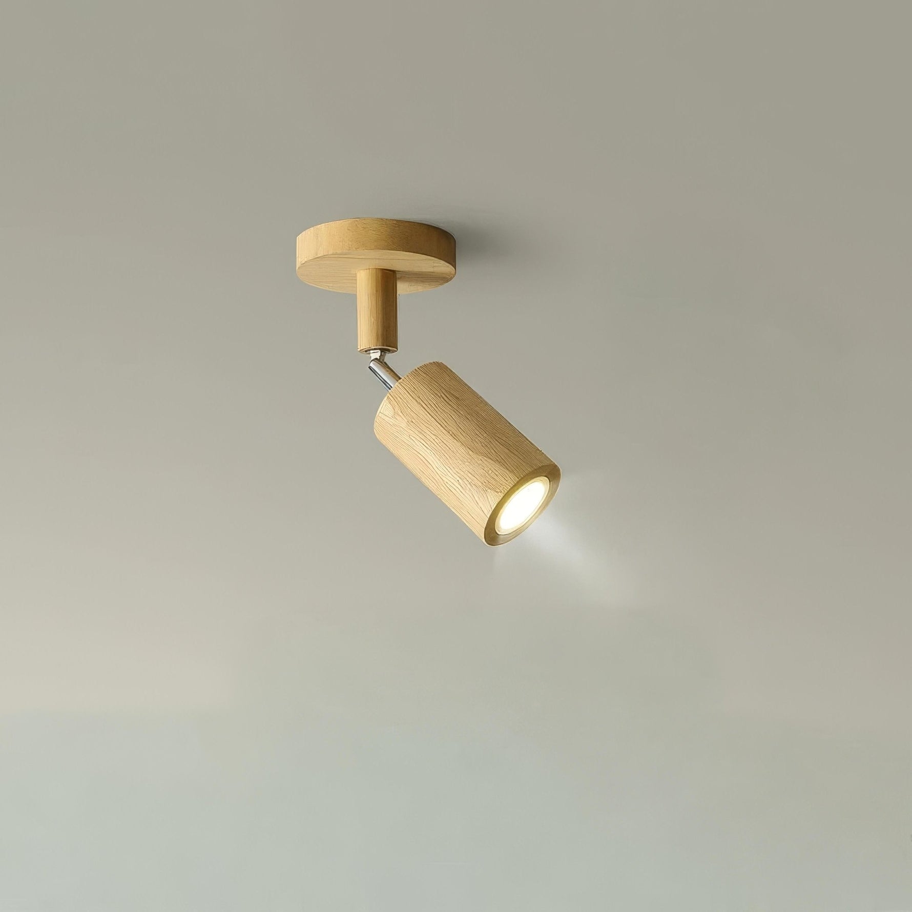 NaturaGlow – Elegant Wooden LED Ceiling Spotlight for Every Room